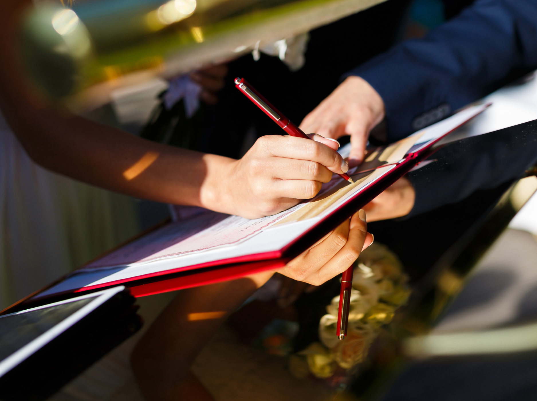 Text reads 'Complaints' over a purple-tinted closeup photograph of an anonymous person using a laptop.
