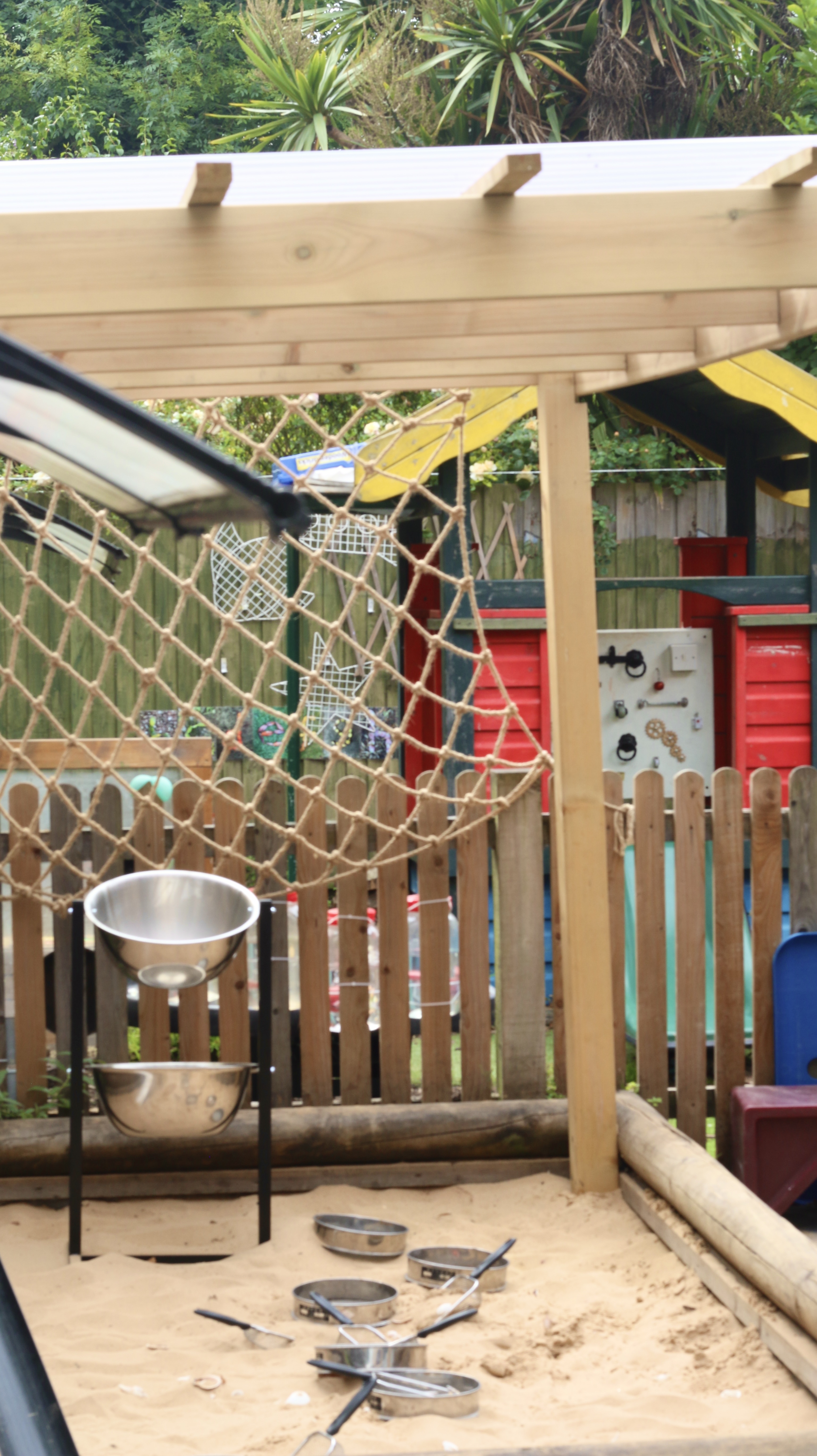 Photograph of nursery outdoor play area